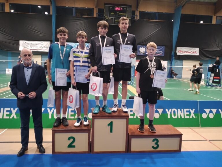 Srebro i dwa brązy przywożą badmintoniści naszego klubu z turnieju „Mazovia Cup”